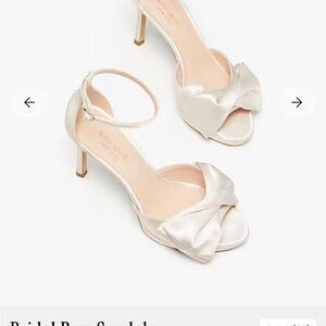 Kate Spade Bridal Bow Sandals